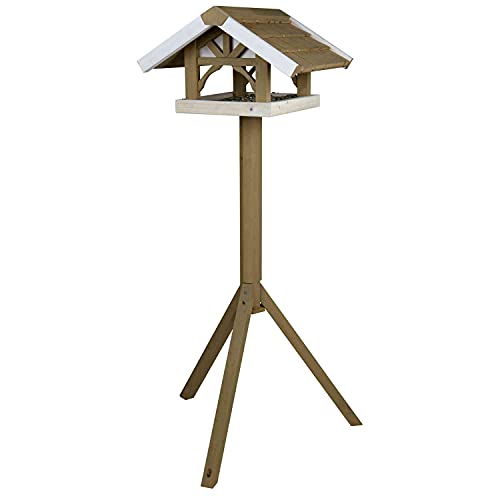 Trixie 55802 natura Futterhaus mit Ständer, 45 × 28 × 44 cm/1,25 m, grau/weiß Trixie 55802 natura Futterhaus mit Ständer, 45 × 28 × 44 cm/1,25 m, grau/weiß von TRIXIE