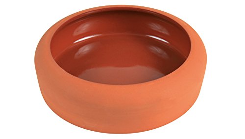 Trixie 60672 Keramiknapf mit abgerundetem Rand, 500 ml/ø 17 cm terracotta von TRIXIE