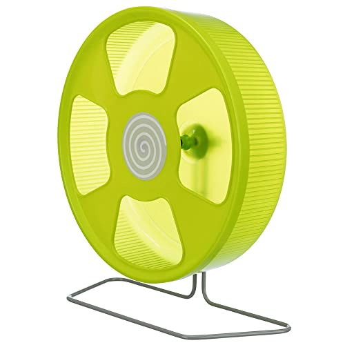 TRIXIE Laufrad ø 28 cm - freistehend oder zum Einhängen - leichtgängig und leise - geschlossene Lauffläche - Kunststoff - diverse Farben zufällige Auswahl - 61011 von TRIXIE