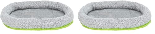 Trixie 62702 Kleintierkuschelbett, 30 × 22 cm, Sortiert Colors (Blau/grau), (Rot/grau), (Grun/grau) (Packung mit 2) von TRIXIE