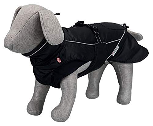 Trixie Mantel Hund Kleidung Haustiere - Jacke Umhang Weste Große Hund Kleine Medium wasserdichte Hunde Zubehör Brizon Größe S 33 cm Schwarz von TRIXIE