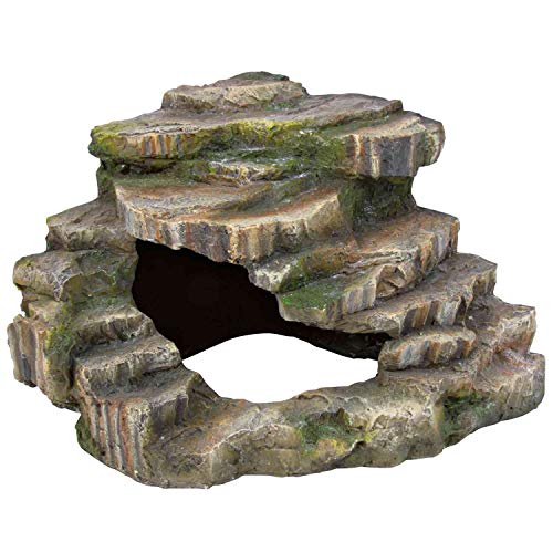Trixie 76196 Eck-Fels mit Höhle und Plattform, 26 × 20 × 26 cm von TRIXIE
