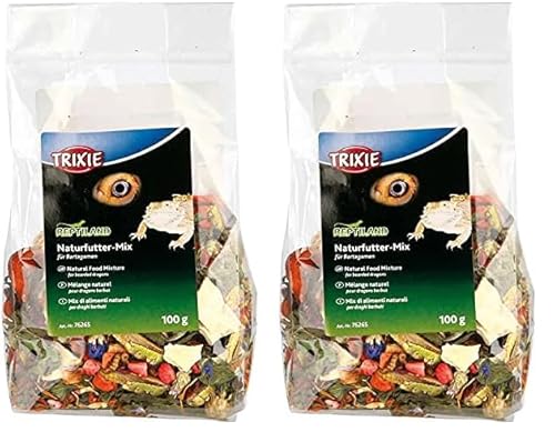 Trixie 76265 Naturfutter-Mix für Bartagamen, 100 g (Packung mit 2) von TRIXIE