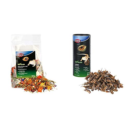 Trixie 76265 Naturfutter-Mix für Bartagamen, 100 g & 76392 Grillen, getrocknet, 250 ml/25 g Trixie 76265 Naturfutter-Mix für Bartagamen, 100 g & 76392 Grillen, getrocknet, 250 ml/25 g von TRIXIE