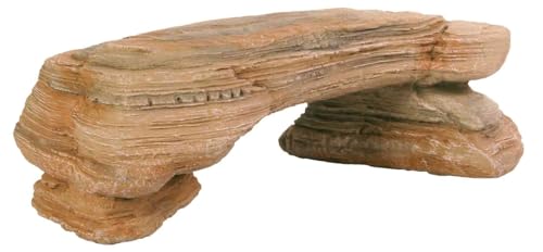 TRIXIE Felsplateau für Terrarien und Aquarien - Sandstein-Optik - aus Polyesterharz - 29 x 14 x 9 cm - 8846 von TRIXIE