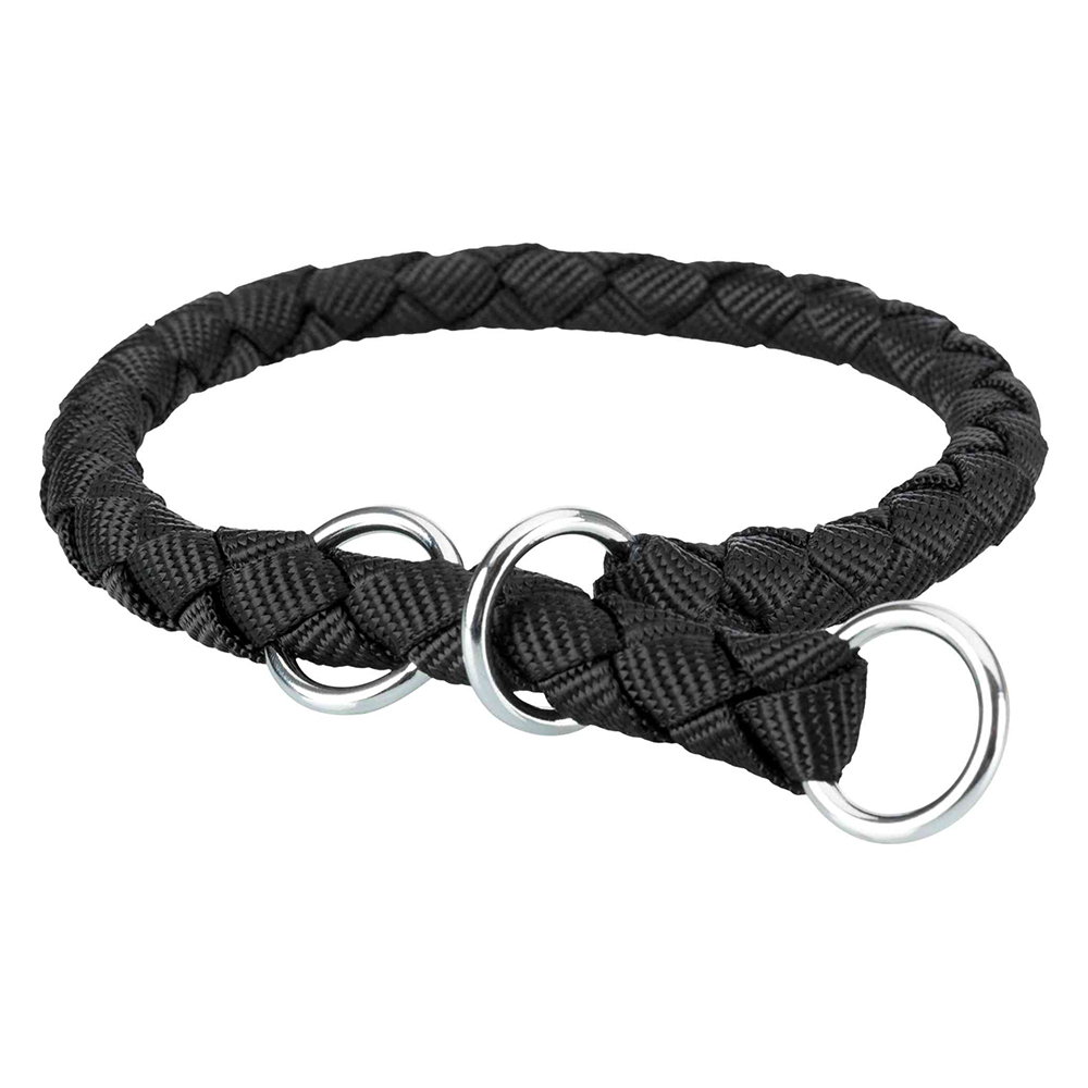 Trixie Cavo Zug-Stopp-Halsband schwarz - Größe L-XL: 52 - 60 cm Halsumfang, Ø 18 mm von TRIXIE