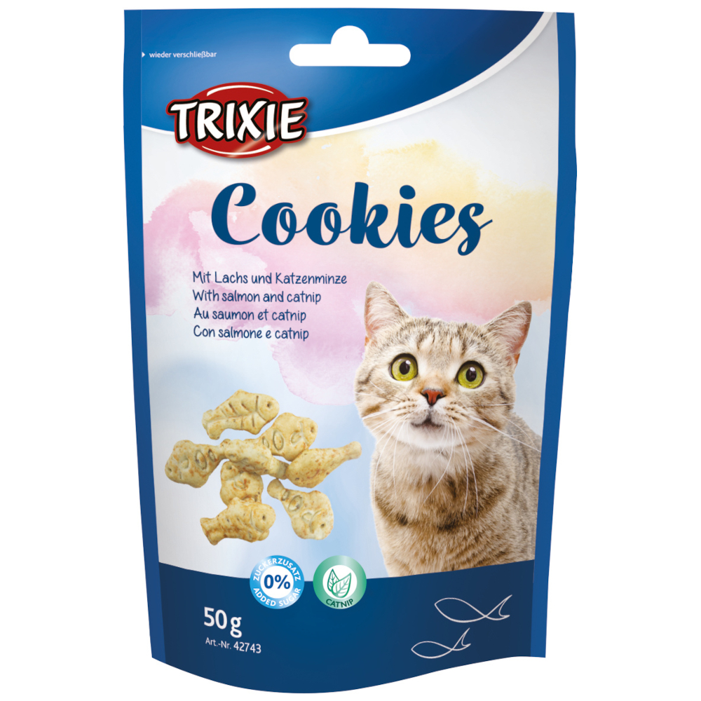 Trixie Cookies mit Lachs & Katzenminze - 50 g Trixie Cookies mit Lachs & Katzenminze - 50 g von TRIXIE