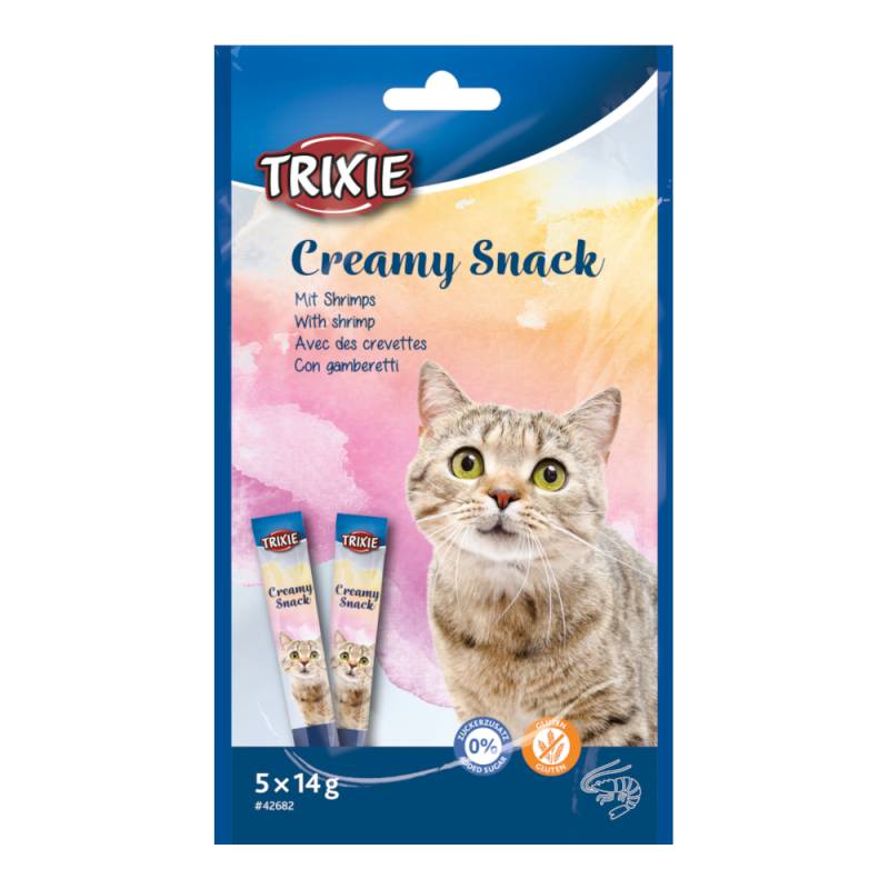 Trixie Creamy Snack mit Shrimps - Sparpaket: 15 x 14 g von TRIXIE