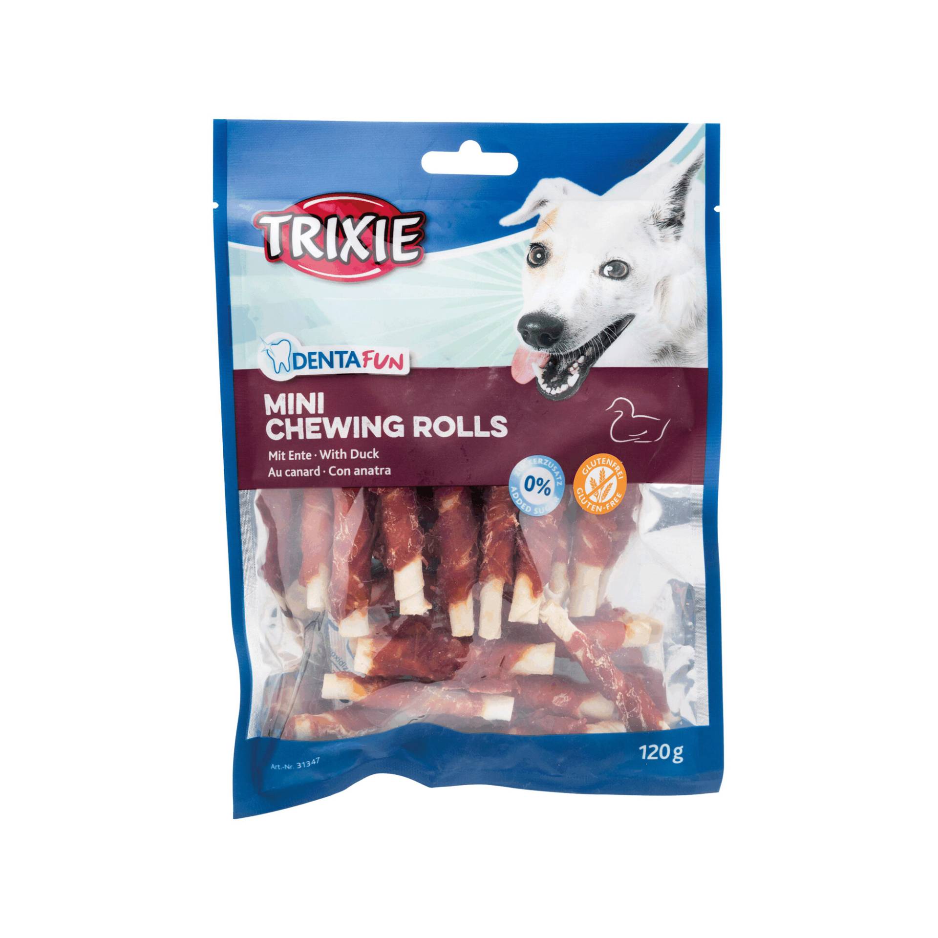 Trixie Denta Fun Mini Duck Chewing Rolls - 120 g Trixie Denta Fun Mini Duck Chewing Rolls - 120 g von TRIXIE