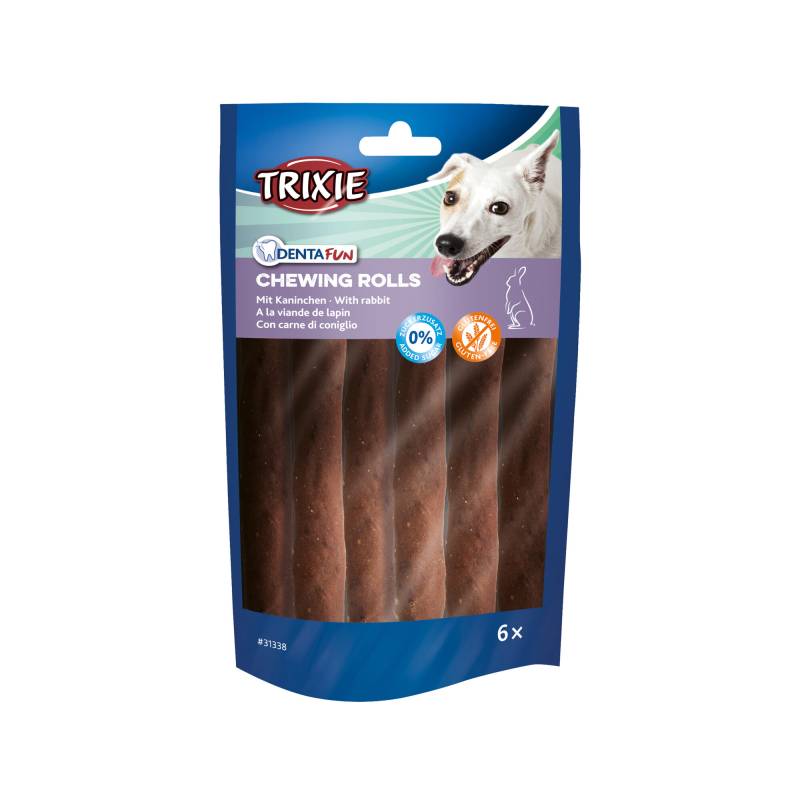 Trixie Denta Fun Rabbit Chicken Chewing Rolls - 12 cm - 6 x 70 g von TRIXIE