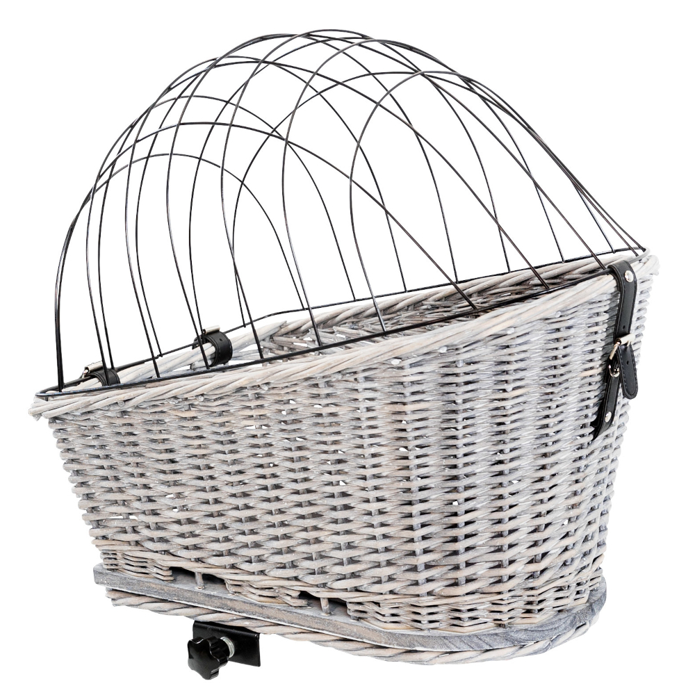 Trixie Fahrradkorb mit Gitter für Gepäckträger - L 35 x B 49 x H 55 cm von TRIXIE