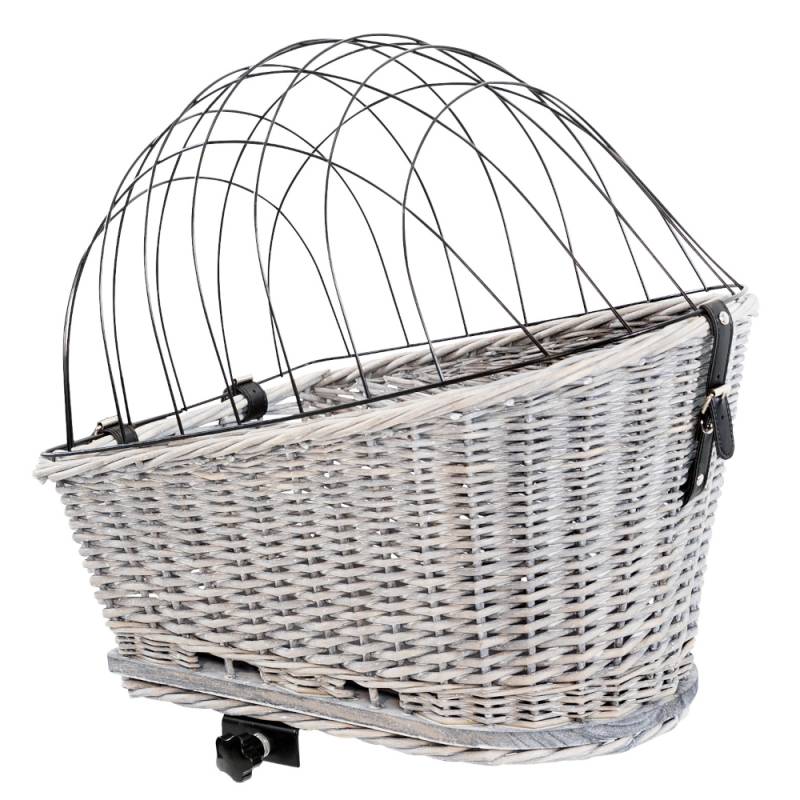 Trixie Fahrradkorb mit Gitter für Gepäckträger - L 35 x B 49 x H 55 cm von TRIXIE