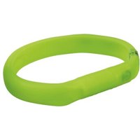 Trixie Flash Leuchtband USB Silikon grün L-XL von TRIXIE