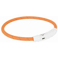 Trixie Flash Leuchtring USB, Nylon orange M-L Trixie Flash Leuchtring USB, Nylon orange M-L von TRIXIE