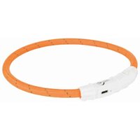 Trixie Flash Leuchtring USB, Nylon orange M-L Trixie Flash Leuchtring USB, Nylon orange M-L von TRIXIE