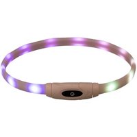 Trixie Flash Leuchtring USB, Silikon, XS–XL: 65 cm/16 mm, multicolor von TRIXIE