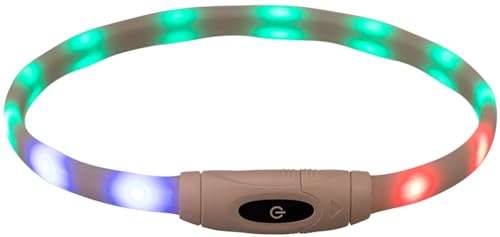 TRIXIE Trixie Flash Leuchtring USB Multicolor Tierhalsband, Silikon/Kunststoff, Mehrfarbig, XS-XL, 65cm / 16mm, Leuchtfunktion mit mehreren Modi, lange Akkulaufzeit, spritzwassergeschützt TRIXIE Trixie Flash Leuchtring USB Multicolor Tierhalsband, Silikon/Kunststoff, Mehrfarbig, XS-XL, 65cm / 16mm, Leuchtfunktion mit mehreren Modi, lange Akkulaufzeit, spritzwassergeschützt von TRIXIE
