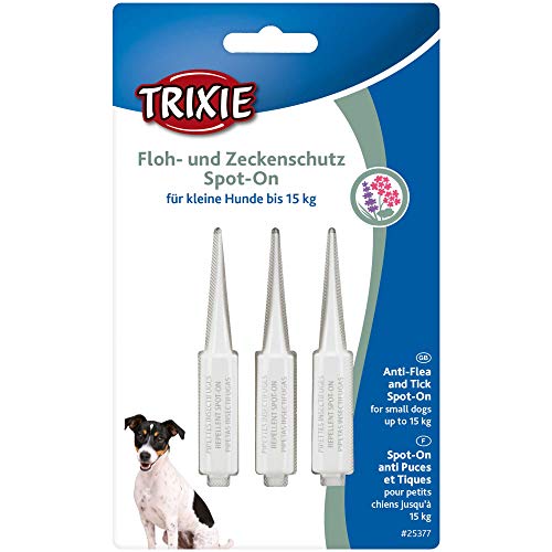 Trixie Floh- und Zeckenschutz Spot-On, Hund Hunde bis 15 kg - Sie erhalten 1 Packung/en; Packungsinhalt 4,5 ml von TRIXIE