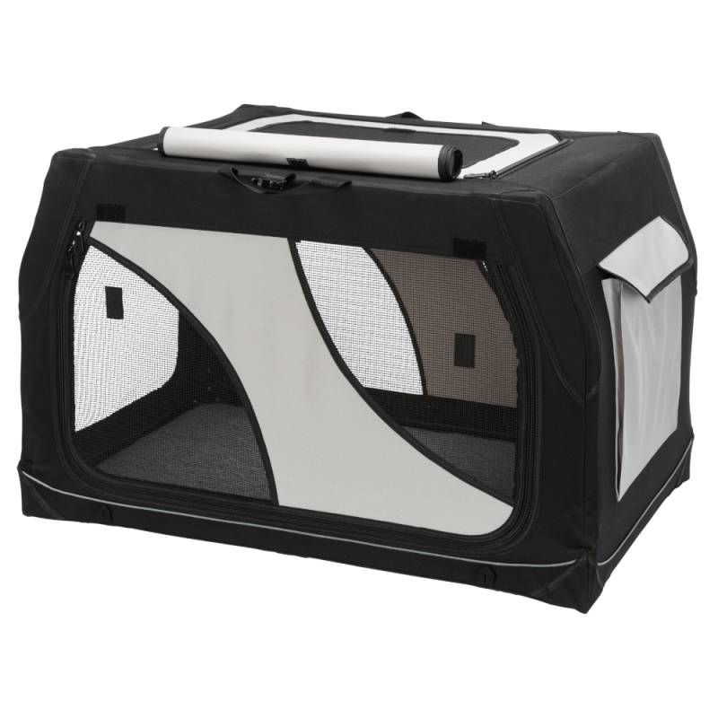 Trixie Hundebox faltbar Friends on Tour Mobile Kennel Vario - B 76 x T 51 x H 48 cm (Größe S-M) von TRIXIE