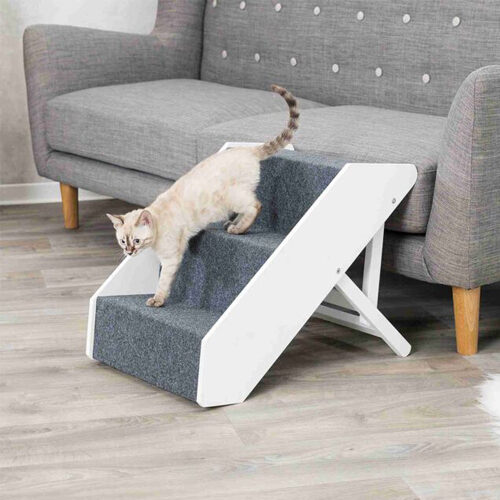 Trixie Haustiertreppe Verstellbar - 40 × 47 × 67 cm - Weiß Trixie Haustiertreppe Verstellbar - 40 × 47 × 67 cm - Weiß von TRIXIE