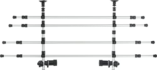 TRIXIE verstellbare Hundesicherung für den Kofferraum "Auto-Gitter, mit Kopfstützenfixierung, Breite: 105–172 cm Höhe: 46–60 cm, silber/schwarz" - 13172 von TRIXIE