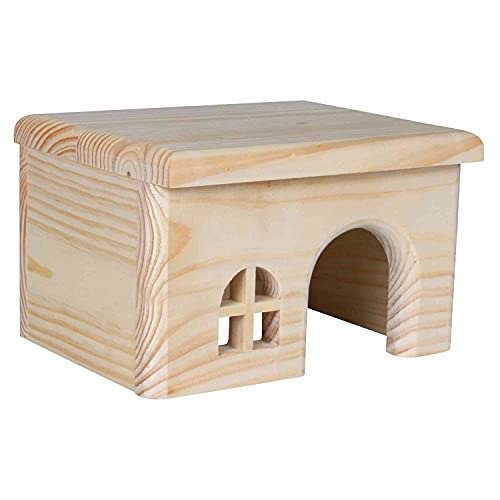 TRIXIE 61261 Haus, nagelfrei, Hamster, Holz, 15 × 12 × 15 cm von TRIXIE
