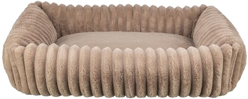 TRIXIE Hundebett Lonni 80×60 cm in braun – Kuschelbett mit weichem Plüsch in Cord Look, Hundekorb für mittelgroße Hunde, fest integriertes Kissen, rutschfester Boden - weich & waschbar - 374021 TRIXIE Hundebett Lonni 80×60 cm in braun – Kuschelbett mit weichem Plüsch in Cord Look, Hundekorb für mittelgroße Hunde, fest integriertes Kissen, rutschfester Boden - weich & waschbar - 374021 von TRIXIE