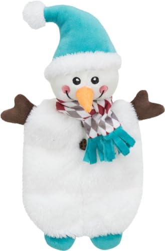 Trixie Hundespielzeug mit Quietschelement, Schneemann, 31 cm Trixie Hundespielzeug mit Quietschelement, Schneemann, 31 cm von TRIXIE