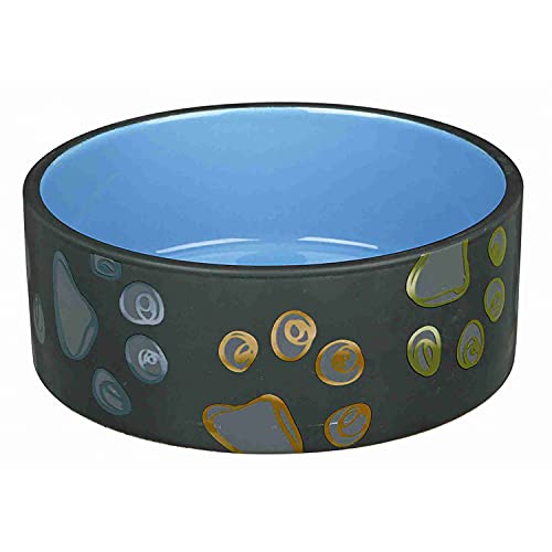 Trixie Jimmy Hundenapf aus Keramik, 20 cm, Design kann variieren, Blau von TRIXIE