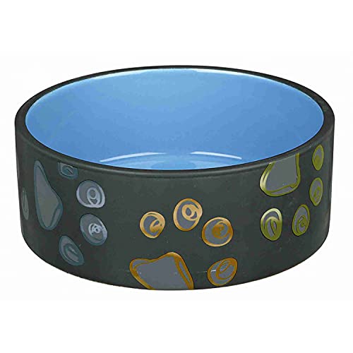 Trixie Jimmy Hundenapf aus Keramik, 20 cm, Design kann variieren, Blau von TRIXIE