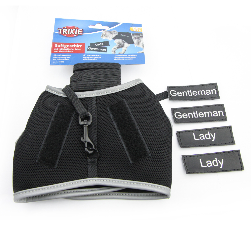 Trixie Katzengeschirr XCat XL mit Sticker und Leine - schwarz Trixie Katzengeschirr XCat XL mit Sticker und Leine - schwarz von TRIXIE
