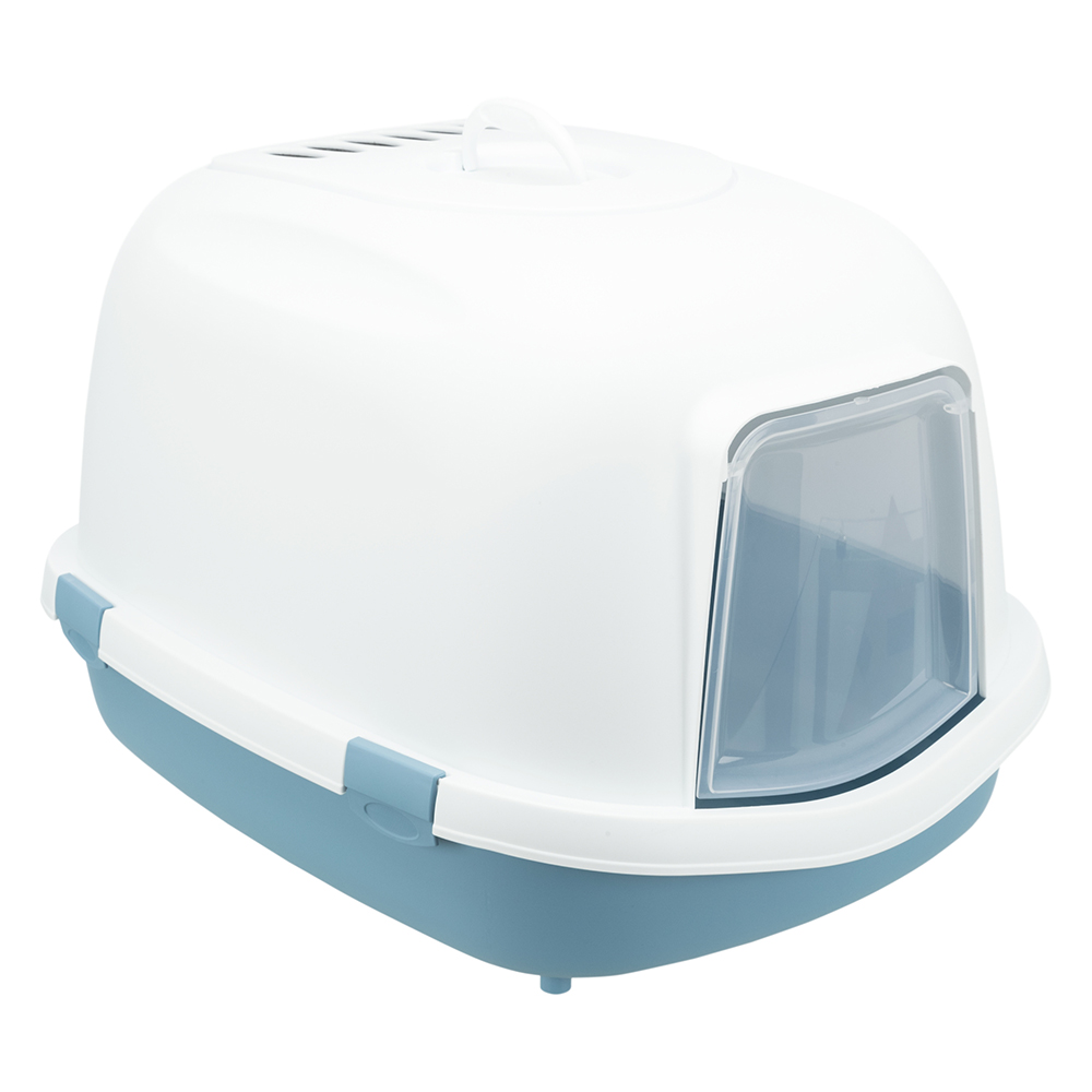 Trixie Katzentoilette Primo XXL Top mit Haube - blau/weiß Trixie Katzentoilette Primo XXL Top mit Haube - blau/weiß von TRIXIE
