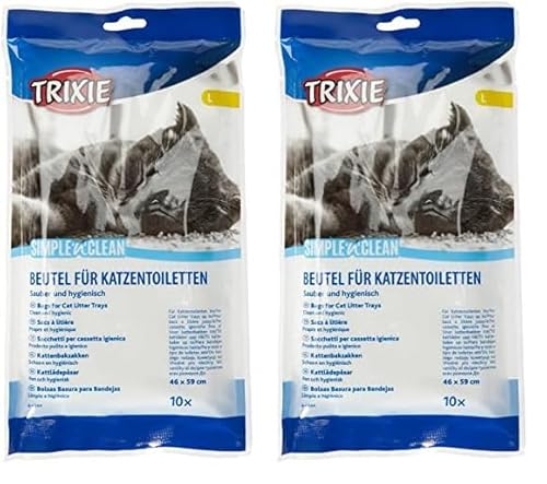 Trixie Katzentoilettenbeutel, bis 46 Ã— 59 cm, 10 St. (Packung mit 2) von TRIXIE
