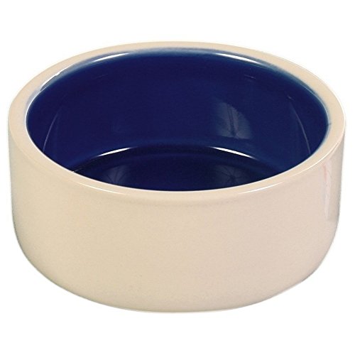 TRIXIE Keramikschale, 1 l, cream/blue von TRIXIE