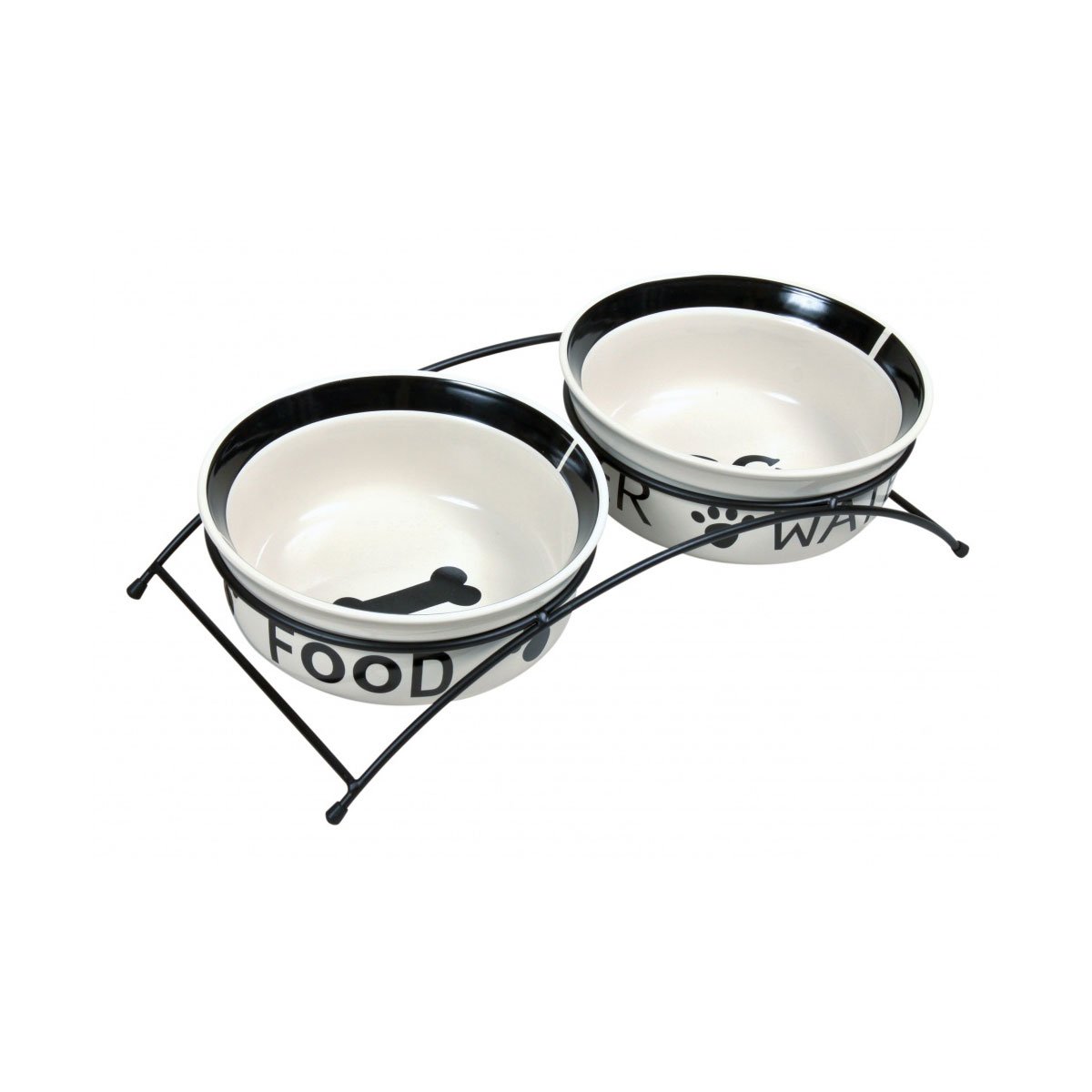 Trixie Keramiknapf-Set Eat on Feet mit Ständer 2,6l/25cm Trixie Keramiknapf-Set Eat on Feet mit Ständer 2,6l/25cm von TRIXIE