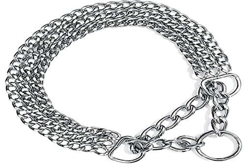 TRIXIE Zug-Stopp-Kettenhalsband Größe L–XL: Halsumfang 55 cm/2,5 mm in silber - stabiles Kettenhalsband 3-reihig für große bis sehr große Hunde, verchromt, leicht zu reinigen, 2267 TRIXIE Zug-Stopp-Kettenhalsband Größe L–XL: Halsumfang 55 cm/2,5 mm in silber - stabiles Kettenhalsband 3-reihig für große bis sehr große Hunde, verchromt, leicht zu reinigen, 2267 von TRIXIE