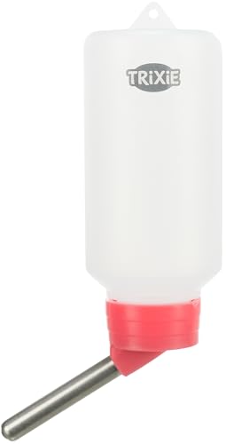 TRIXIE Kunststofftränke für Kleintiere - Edelstahl Trinkröhrchen mit Kugelverschluss - mit Drahthalter - 100 ml - diverse Farben - zufällige Auswahl - 6052 TRIXIE Kunststofftränke für Kleintiere - Edelstahl Trinkröhrchen mit Kugelverschluss - mit Drahthalter - 100 ml - diverse Farben - zufällige Auswahl - 6052 von TRIXIE