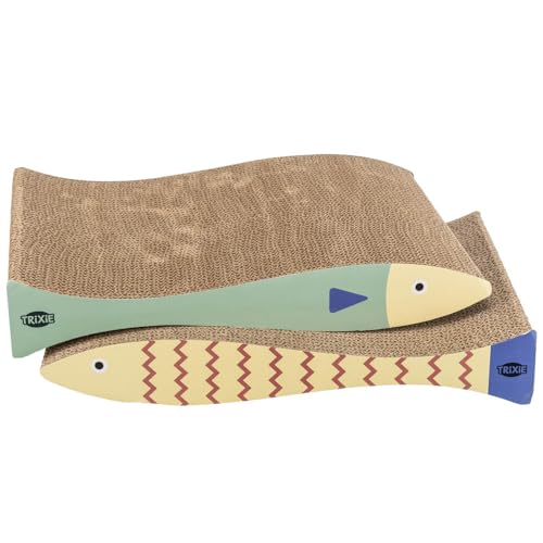 Trixie Kratzmatte Fisch mit Katzenminze Mintgrün/Creme Trixie Kratzmatte Fisch mit Katzenminze Mintgrün/Creme von TRIXIE