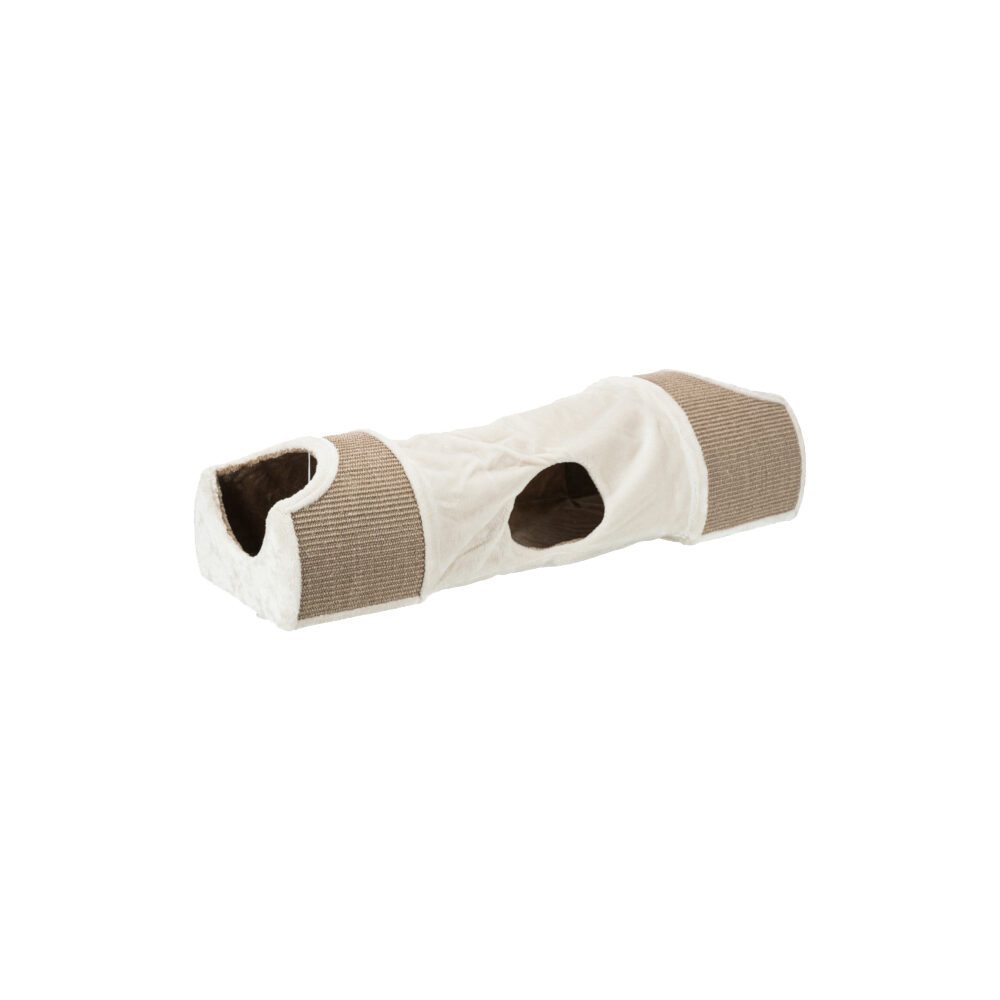 Trixie Kratztunnel für Katzen - Plüsch/Sisal - 110 × 30 × 38 cm von TRIXIE