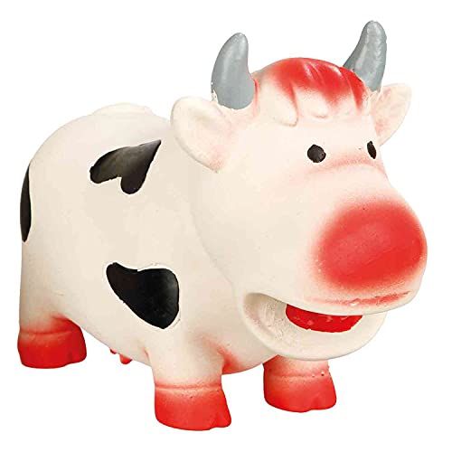 Trixie Latex-Spielzeug Kuh Quietschen, 19 cm, 1 Stück von TRIXIE