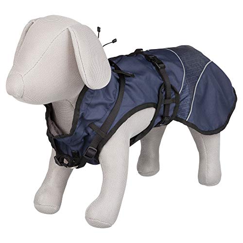 TRIXIE Umhang mit Geschirr Duo, M, 50 cm, blau, Hund von TRIXIE