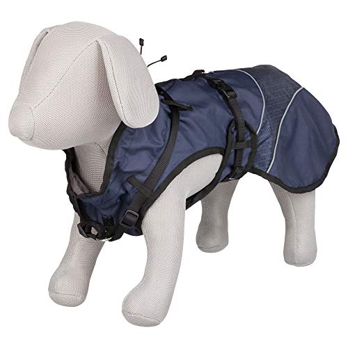 Trixie Mantel Hund Kleidung Haustiere - Jacke Mantel Weste Hund Groß Kleine Mittel Wasserdicht Hunde Zubehör Mantel Geschirr Duo Größe XS 25cm Blau Trixie Mantel Hund Kleidung Haustiere - Jacke Mantel Weste Hund Groß Kleine Mittel Wasserdicht Hunde Zubehör Mantel Geschirr Duo Größe XS 25cm Blau von TRIXIE