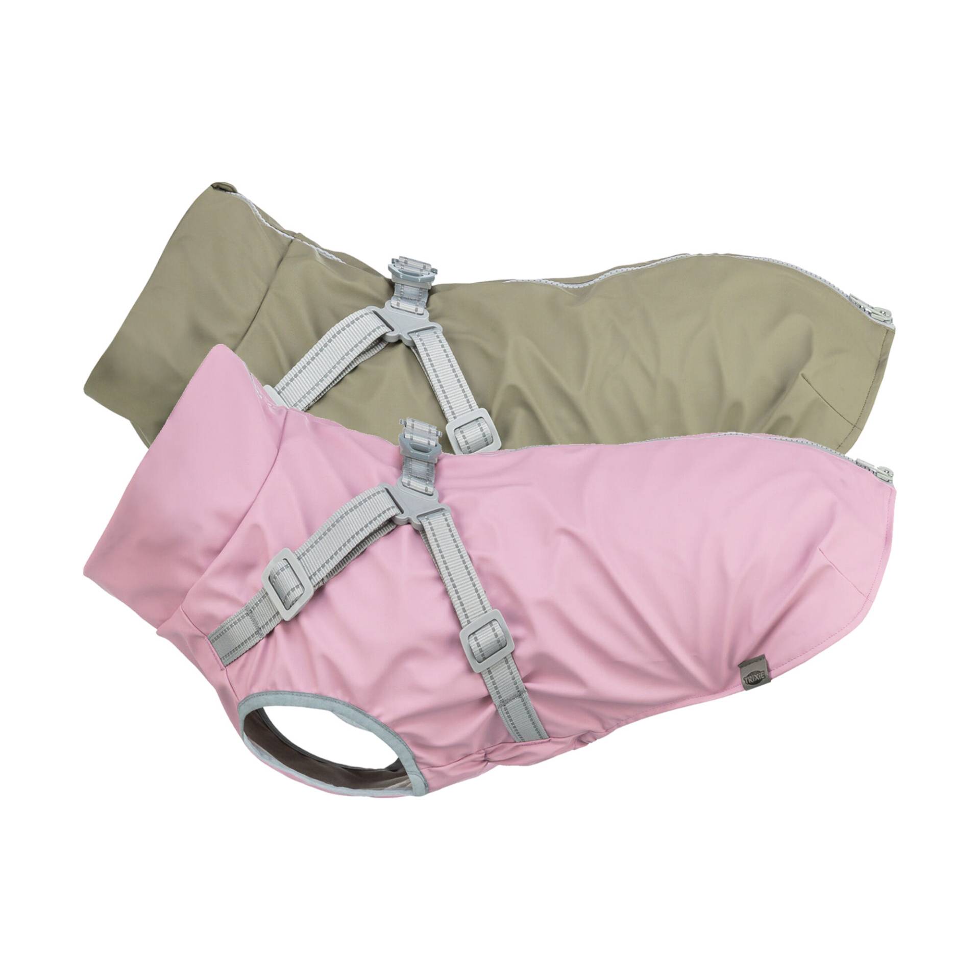 Trixie Mantel mit Geschirr Pontis Rain - Olivgrün - XS - 30 cm von TRIXIE