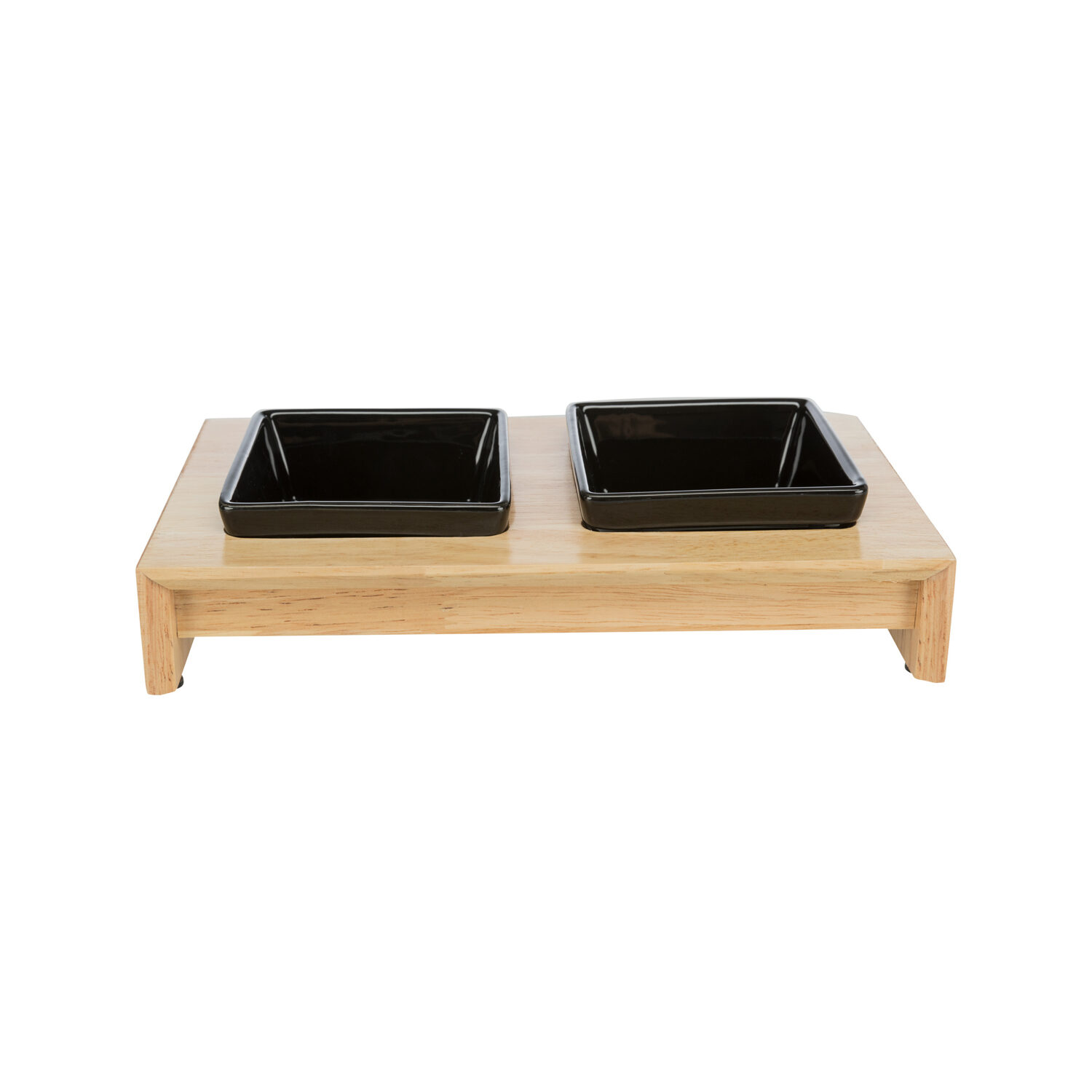 Trixie Napf-Set - Keramik/Holz - 0,4 l - 36 x 19 x 7 cm von TRIXIE