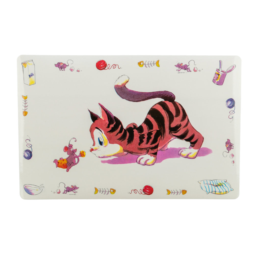 Trixie Napfunterlage Comic-Katze - L 44 x B 28 cm von TRIXIE