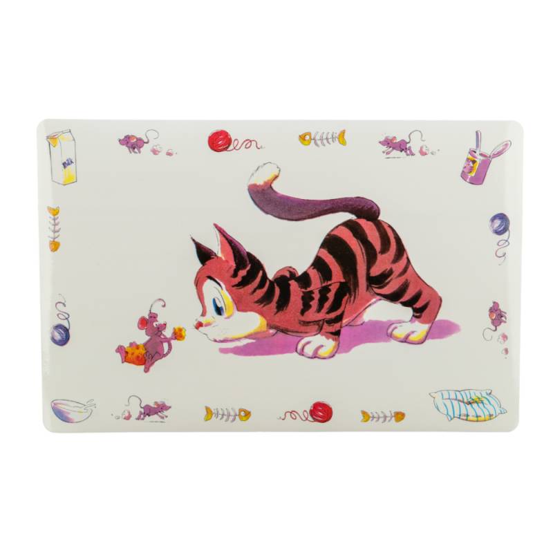 Trixie Napfunterlage Comic-Katze - L 44 x B 28 cm von TRIXIE