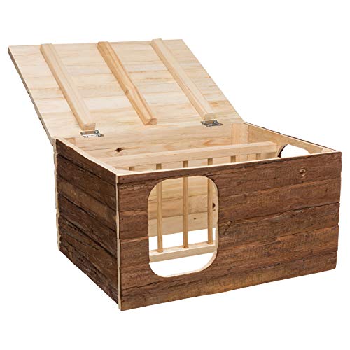 TRIXIE 61803 Haus Hilke mit Raufe, Meerschweinchen, Rindenholz, 40 × 23 × 32 cm TRIXIE 61803 Haus Hilke mit Raufe, Meerschweinchen, Rindenholz, 40 × 23 × 32 cm von TRIXIE