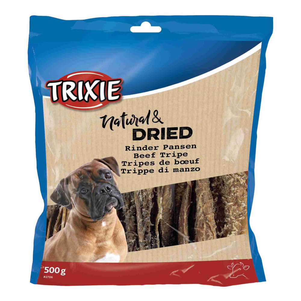 Trixie Natural & Dried Rinder Pansen - Sparpaket: 6 x 500 g von TRIXIE