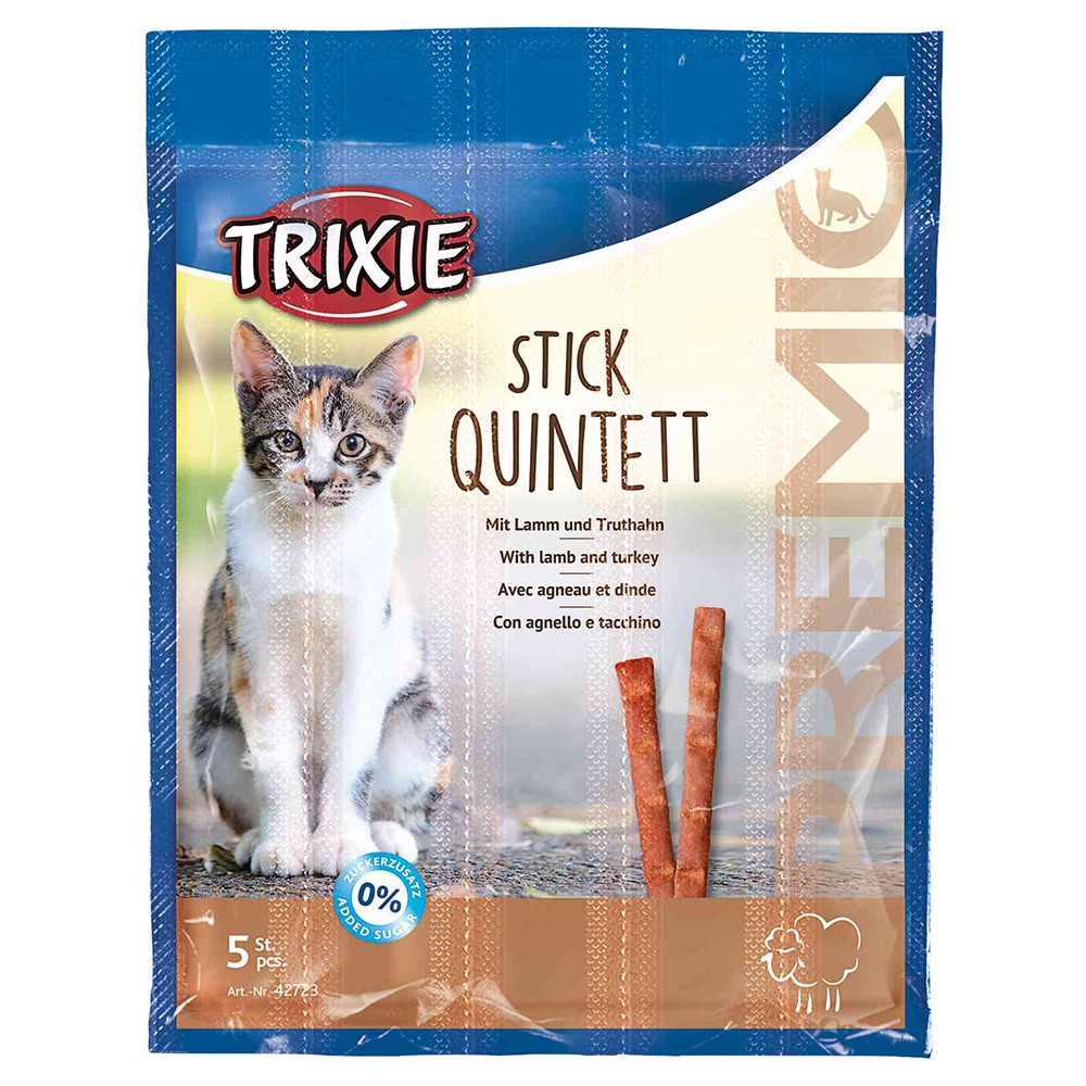 Trixie PREMIO Stick Quintett - mit Lamm & Truthahn (20 x 5 g) von TRIXIE