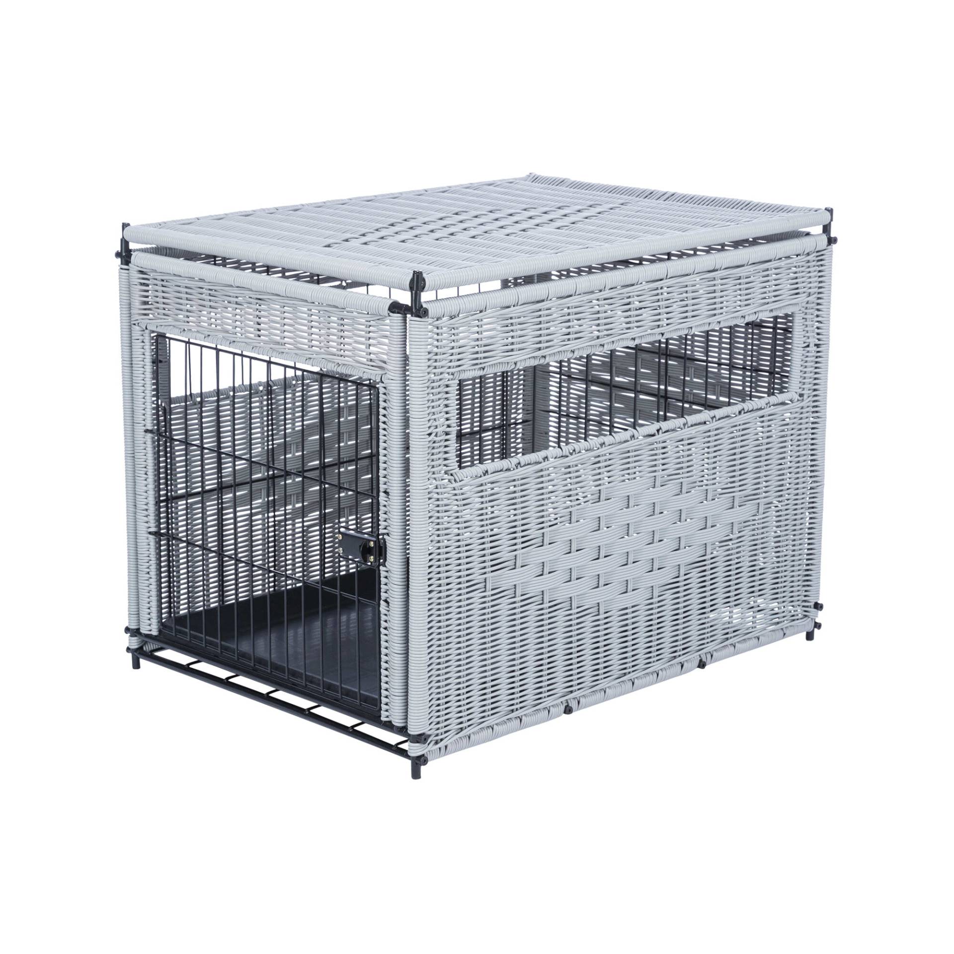 Trixie Polyrattan Hundezwinger - 58 x 60 x 77 cm - Hellgrau Trixie Polyrattan Hundezwinger - 58 x 60 x 77 cm - Hellgrau von TRIXIE